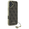 Guess GUHCP16MGF4GBR Hardcase 4G Charms Collection for iPhone 16 Plus 6.7" / brown