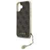 Guess GUHCP16MGF4GBR Hardcase 4G Charms Collection for iPhone 16 Plus 6.7" / brown
