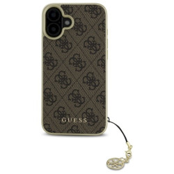 Guess GUHCP16SGF4GBR Hardcase 4G Charms Collection for iPhone 16 6.1" / brown