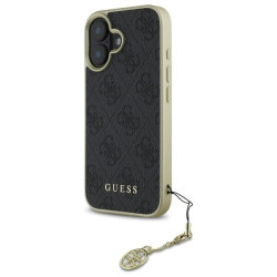 Guess GUHCP16SGF4GGR Hardcase 4G Charms Collection for iPhone 16 6.1" / black