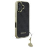 Guess GUHCP16SGF4GGR Hardcase 4G Charms Collection for iPhone 16 6.1" / black