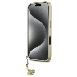 Guess GUHCP16SGF4GGR Hardcase 4G Charms Collection for iPhone 16 6.1" / black