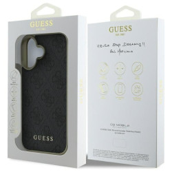 Guess GUHCP16SGF4GGR Hardcase 4G Charms Collection for iPhone 16 6.1" / black