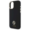 Guess GUHCP16SM4DGPK Silicone Logo Strass 4G Hardcase for iPhone 16 6.1" / black