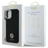 Guess GUHCP16SM4DGPK Silicone Logo Strass 4G Hardcase for iPhone 16 6.1" / black
