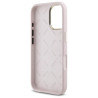 Guess GUHCP16SM4DGPP Silicone Logo Strass 4G Hardcase for iPhone 16 6.1" / pink