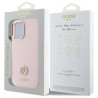 Guess GUHCP16SM4DGPP Silicone Logo Strass 4G Hardcase for iPhone 16 6.1" / pink