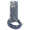 Guess GUHCP16XHC4SEB Hardcase Crossbody Cord 4G Print for iPhone 16 Pro Max 6.9" / blue