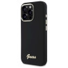 Guess GUHCP16XSMBSLK Silicone Script Metal Logo & Frame Hardcase for iPhone 16 Pro Max 6.9" / black