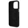 Guess GUHCP16XSMBSLK Silicone Script Metal Logo & Frame Hardcase for iPhone 16 Pro Max 6.9" / black