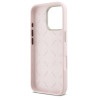 Guess GUHCP16XSMBSLP Hardcase Silicone Script Metal Logo & Frame for iPhone 16 Pro Max 6.9" / pink