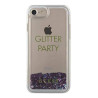 Guess GUHCP7GLUQPU Liquid Glitter Party Hard Case for iPhone 6/7/8/SE 2020 / SE 2022 / purple