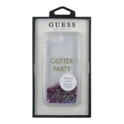 Guess GUHCP7GLUQPU Liquid Glitter Party Hard Case for iPhone 6/7/8/SE 2020 / SE 2022 / purple
