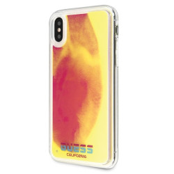 Guess GUHCPXGLCPI Hardcase California Glow in the dark for iPhone X/Xs / pink