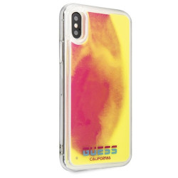 Guess GUHCPXGLCPI Hardcase California Glow in the dark for iPhone X/Xs / pink