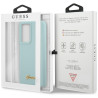 Guess GUHCS21LLSLMGLB Silicone Script Metal Logo Case for Samsung Galaxy S21 Ultra G998 / blue