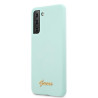 Guess GUHCS21MLSLMGLB S21+ G996 Hardcase Silicone Script Metal Logo / blue