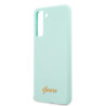 Guess GUHCS21MLSLMGLB S21+ G996 Hardcase Silicone Script Metal Logo / blue