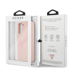 Guess GUHCS21MLSVSPI Script Vintage Hardcase for Samsung Galaxy S21+ G996 / pink