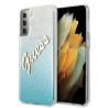 Guess GUHCS21MPCUGLSBL Hardcase Glitter Gradient Script for Samsung Galaxy S21+ G996 / blue