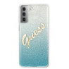 Guess GUHCS21MPCUGLSBL Hardcase Glitter Gradient Script for Samsung Galaxy S21+ G996 / blue