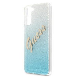 Guess GUHCS21MPCUGLSBL Hardcase Glitter Gradient Script for Samsung Galaxy S21+ G996 / blue