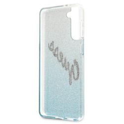 Guess GUHCS21MPCUGLSBL Hardcase Glitter Gradient Script for Samsung Galaxy S21+ G996 / blue