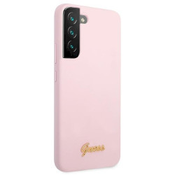 Guess GUHCS22MLSLMGLA Hardcase Silicone Script Metal Logo for Samsung Galaxy S22+ S906 / lavender