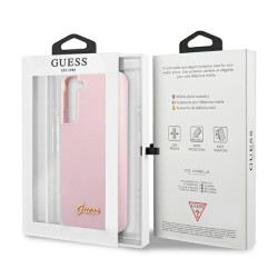 Guess GUHCS22MLSLMGLA Hardcase Silicone Script Metal Logo for Samsung Galaxy S22+ S906 / lavender