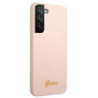 Guess GUHCS22MLSLMGPP Hardcase Silicone Script Metal Logo for Samsung Galaxy S22+ S906 / pink