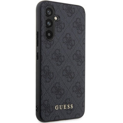 Guess GUHCS23FEG4GFGR S23 FE S711 grey hardcase 4G Metal Gold Logo