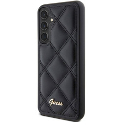Guess GUHCS23FEPSQSQSK Quilted Metal Logo Hardcase for Samsung Galaxy S23 FE / black