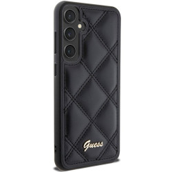 Guess GUHCS23FEPSQSQSK Quilted Metal Logo Hardcase for Samsung Galaxy S23 FE / black