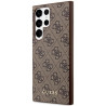 Guess GUHCS23LG4GFBR Hardcase 4G Metal Gold Logo for Samsung Galaxy S23 Ultra S918 / brown