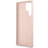 Guess GUHCS23LLSLMGPP Hardcase Silicone Script Metal Logo for Samsung Galaxy S23 Ultra S918 / pink