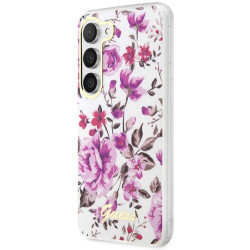 Guess GUHCS23MHCFWST Flower Collection Hardcase for Samsung Galaxy S23+ S916 / white