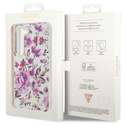 Guess GUHCS23MHCFWST Flower Collection Hardcase for Samsung Galaxy S23+ S916 / white