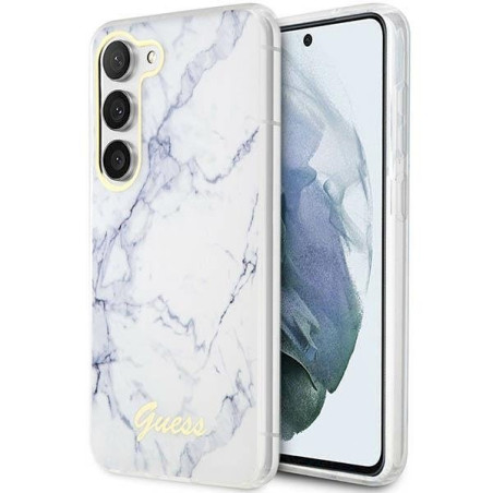 Guess GUHCS23MPCUMAH Hardcase Marble for Samsung Galaxy S23+ S916 / white