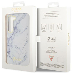 Guess GUHCS23MPCUMAH Hardcase Marble for Samsung Galaxy S23+ S916 / white
