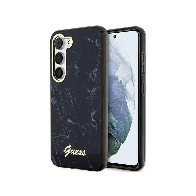Guess GUHCS23MPCUMAK Hardcase Marble for Samsung Galaxy S23+ / black