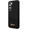Guess GUHCS23MSLSMK S23+ S916 hardcase Silicone Vintage Gold Logo / black
