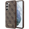Guess GUHCS23SG4GFBR Hardcase 4G Metal Gold Logo for Samsung Galaxy S23 / brown