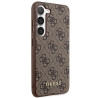 Guess GUHCS23SG4GFBR Hardcase 4G Metal Gold Logo for Samsung Galaxy S23 / brown