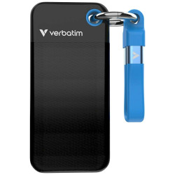 Verbatim 32416 Pocket SSD External Drive 256GB USB-C 3.2 gen.2 / black-blue