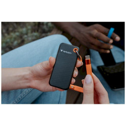 Verbatim 32418 Pocket SSD External Drive 256GB USB-C 3.2 gen.2 / black-orange