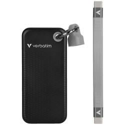 Verbatim Pocket SSD External Drive 256GB USB-C 3.2 gen.2 / black-gray 32415