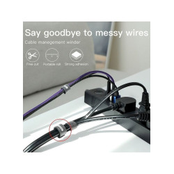 Baseus Rainbow Circle Velcro Straps Cable Organizer 3m / black