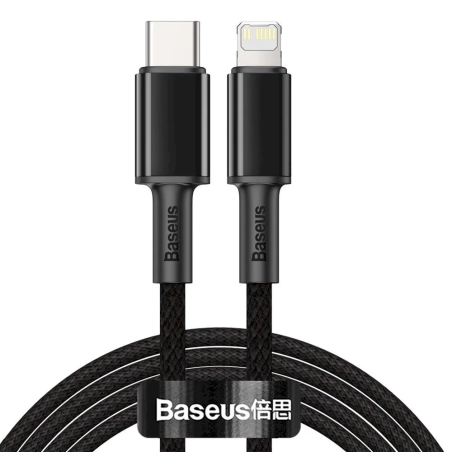 Baseus High Density Braided USB-C to Lightning Cable 20W 5A PD 2m / black