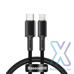 Baseus High Density Braided USB-C to Lightning Cable 20W 5A PD 2m / black