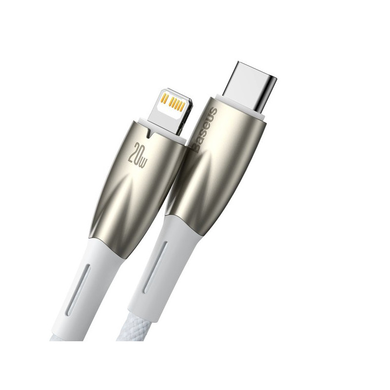 Baseus Glimmer USB-C to Lightning Cable 20W 1m / white